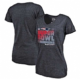 Women New England Patriots Pro Line by Fanatics Branded Super Bowl LI Champions Trophy Collection Alternate Tri Blend V Neck T-Shirt Navy FengYun,baseball caps,new era cap wholesale,wholesale hats